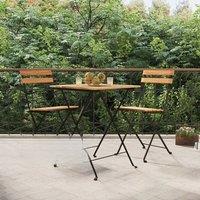 3 pcs solid steak wood folding bistro Together