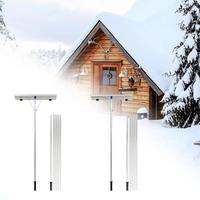 Roof Rake Adjustable Telescoping Extra Long Handle Lightweight Snow Shovel Roof Rake for House Roof Dribs Car Snow Wet Leaves