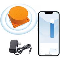 Mobile Tuya App Ultrasonic Wireless Water Fuel Diesel Oil Liquid Level Sensor Alarm Indicator Measure Remote Tank Monitor