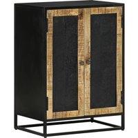 Buffet with 2 doors 55x35x75 cm solid drink mango tree and iron