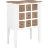 Buffet White 54x30x80 cm solid wood