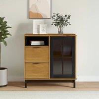 Buffet with FLAM vitreous door 80x40x80 cm solid drink of pin