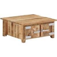 Low Table 67x67x30 cm solid mango wood