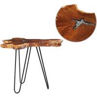 Low Table 70x45 cm solid teck Wood and polyresin