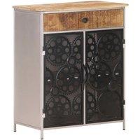 Buffet 60x35x75 cm raw mango wood and iron