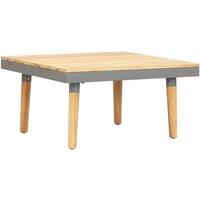 Low Table of garden 60x60x31,5 cm solid acacia wood