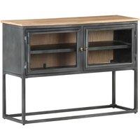 Buffet gray 100x30x70 cm solid acacia wood