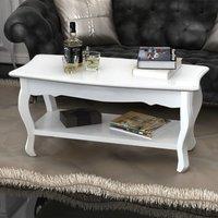 Low Table 2 layers white MDF