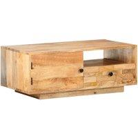 Low Table 90x50x35 cm solid mango wood