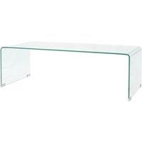 Low Table 98x45x30 cm Transparent tempered glass