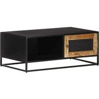 Low Table 90x50x35 cm raw mango wood
