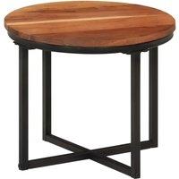 Low Table 35x35x30 cm solid drink acacia and iron
