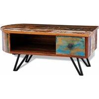 Low Table with solid wood iron feet recovery