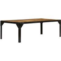 Low Table solid wood of raw mango tree and cm Steel 110
