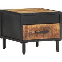 Raw mango wood bedside Table Table 40x40x35 cm