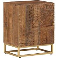 Bedside Table Table 40x30x50 cm solid drink mango tree and iron