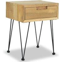 Bedside Table Table 40x30x50 cm Teck