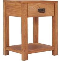 Bedside Table Table 35x35x50 cm solid teck drink