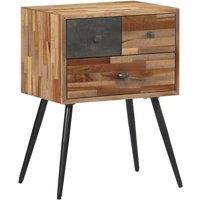 Bedside Table Table 47x31,5x60 cm solid drink of teck