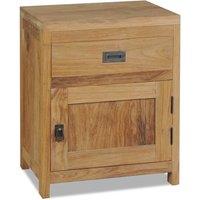 Solid bedside Table Table teck 40x30x50 cm