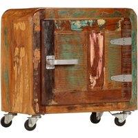 Bedside Table Table 50x30x50 cm solid recovery Wood
