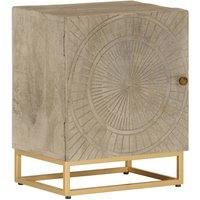 Bedside Table Table 40x30x50 cm solid drink mango tree and iron