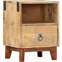 Raw solid mango wood bedside Table Table 40x30x52 cm