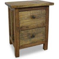 Solid recovery Wood bedside Table Table 40x30x51 cm