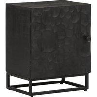 Black bedside Table Table 40x30x50 cm solid drink mango tree and iron