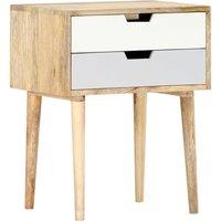Solid mango wood bedside Table Table 47x35x59 cm