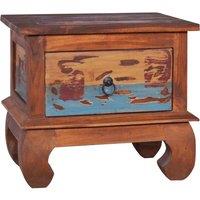 Bedside Table Table 45x35x40 cm recovery teck Wood