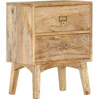Solid mango wood bedside Table Table 40x35x55 cm