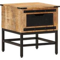 Bedside Table Table 40x40x45 cm solid mango tree drink