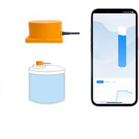 ME201W Tuya APP Ultrasonic Wireless Water Fuel Diesel Oil Liquid Level Sensor Alarm Indicator Remote Tank Level Monitor