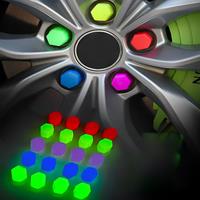 Luminous Car Wheel Nuts Screw Caps Car Styling Nut Caps Silicone Anti Collision Protective Auto Wheel Tire Tyre Screw Caps 20pcs
