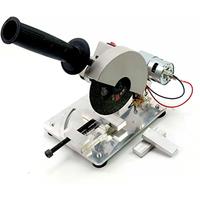 Multifunction Mini Miter Saw 45 Degree Chainsaw Electric Mini Circular Saw Benchtop Cut Off Chop Machine DIY Hobby Wood Tool
