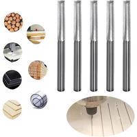 3.175mm Woodworking Straight Cutter Accessories Milling Cutter Double Edge Cutter for Density Board