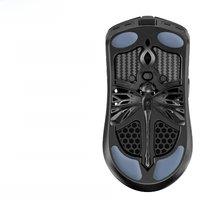 UnusualWaySports Mouse Skates Feet Vancer Akitsu Cambered Surface PTFE Anti Collapse Multilayer Magic Ice Black Silver Fox