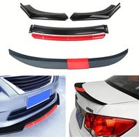 Universal Car Front Bumper Lip Body Kit Spoiler Splitter Diffuser Car Adjustable Trunk Tail Rear Wing Spoiler Car Accessories