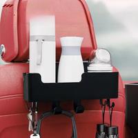 New Car Seat Headrest Hook Hanger Storage Organizer Universal with Cup Holder Handbag Fit Universal