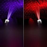 Car Romantic LED Starry Sky Night Light 5V USB Powered Galaxy Star Projector Lamp for Car Roof Room Ceiling Decor Plug and Play