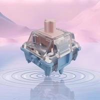 Gateron Melodic Switch 60g Clicky 5-Pin MX Switches for Mechanical Keyboard Pre-lubed Nylon SMD Long Spring Dual Rail Click DIY