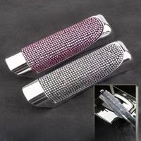 Handbrake Grips Universal Crystal Car Handbrake Covers Anti-slip Auto Gear Shift Collars Diamond Bling Accessories Interior