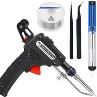 60W Handheld External Heat Internal Heat Soldering Gun Soldering Iron Set Manual Tin Feed Soldering