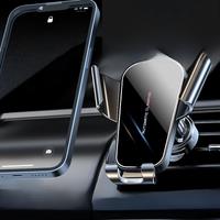 New Mirror Car Mobile Phone Holder Navigation Gravity Sensing Air Outlet Clip Universal Mobile Phone