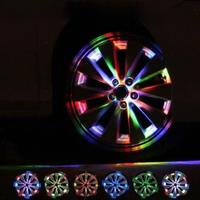 1/2/3/4pcs Solar Energy Flash LED Light Car Wheel light Hub bulb Tire Tyre Valve Cap Lamp led lights car accessories