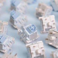 LEOBOG BARbIE Switch POM HiFi 5 Pins 33 gf Linear MX Switches RGB Light Guide Mechanical Keyboard Switch Factory lubrication