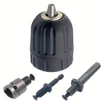 2-13mm Precise Keyless Drill Chuck Converter 3/8"- 24UNF Thread Quick Change Adapter SDS-Plus Shank