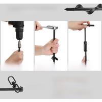 Ground anchor kit heavy duty ground stakes for swing set ground anchor earth screw anchor kit for