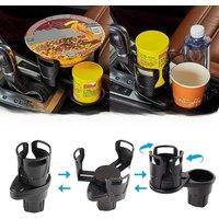 New car cup holder extender 2-in-1 multifunctional extender installation bracket with 360 degree adjustable internal accessories